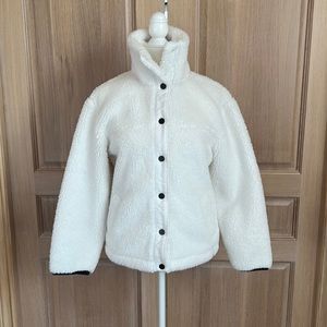 Varley White Sherpa Jacket